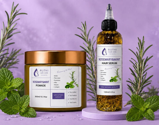 Ruthi Rosemary Growth Duo-Hair Growth Serum & Pommade Bundle